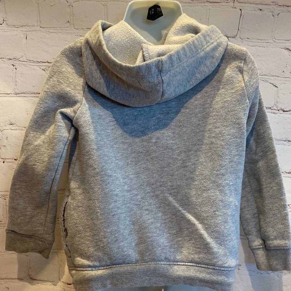 Carter's Reversible Heart Sequined Ash Gray Zip Hoodie